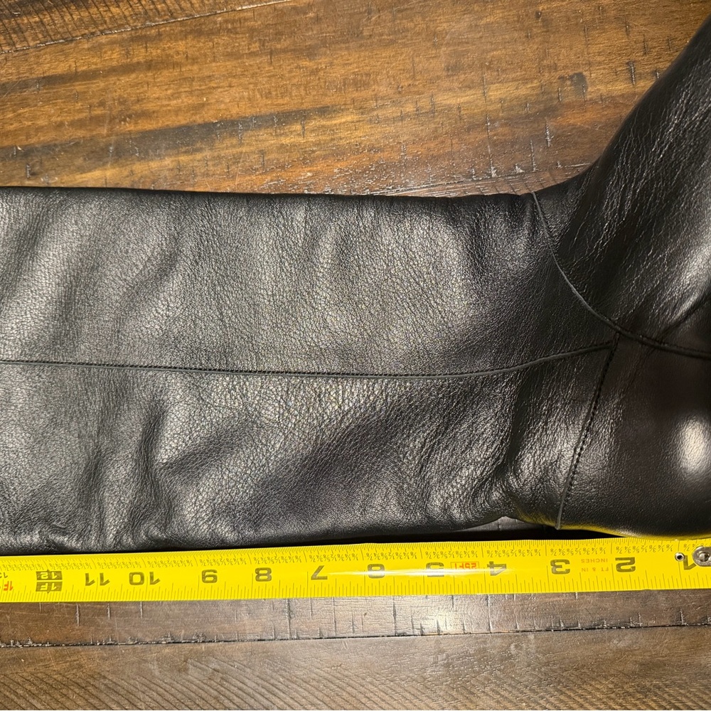 INTENTIONALLY BLANK EFF Black Knee-High Heeled Boots - Picture 10 of 11